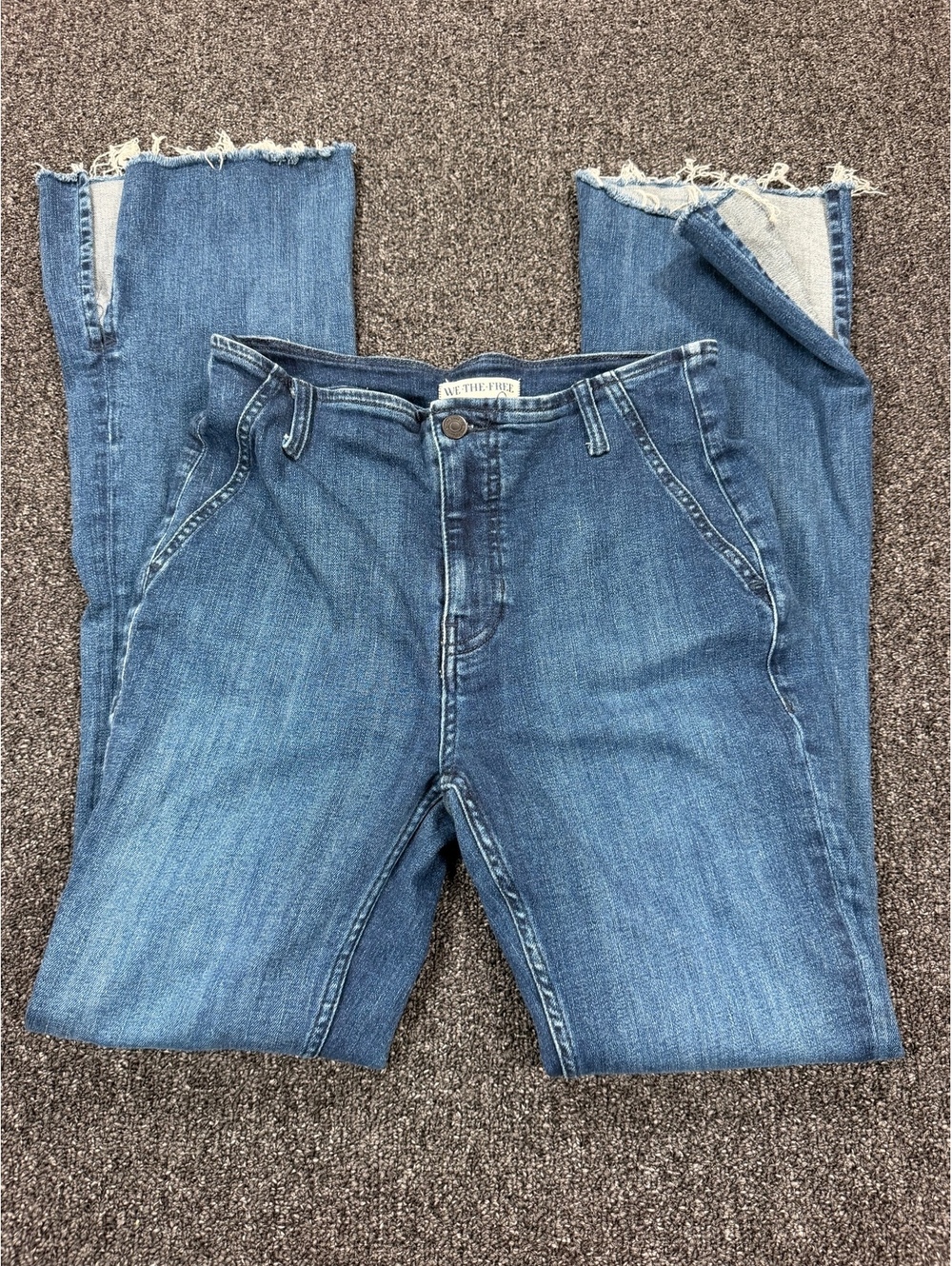 We the free Women's Flared Blue Denim Jeans Size 29
